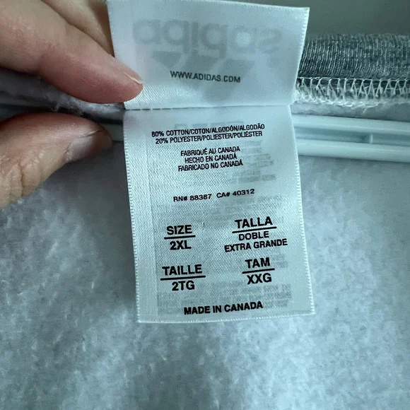 Gray Hoodie with Embroidered Detail - Picture 5 of 6